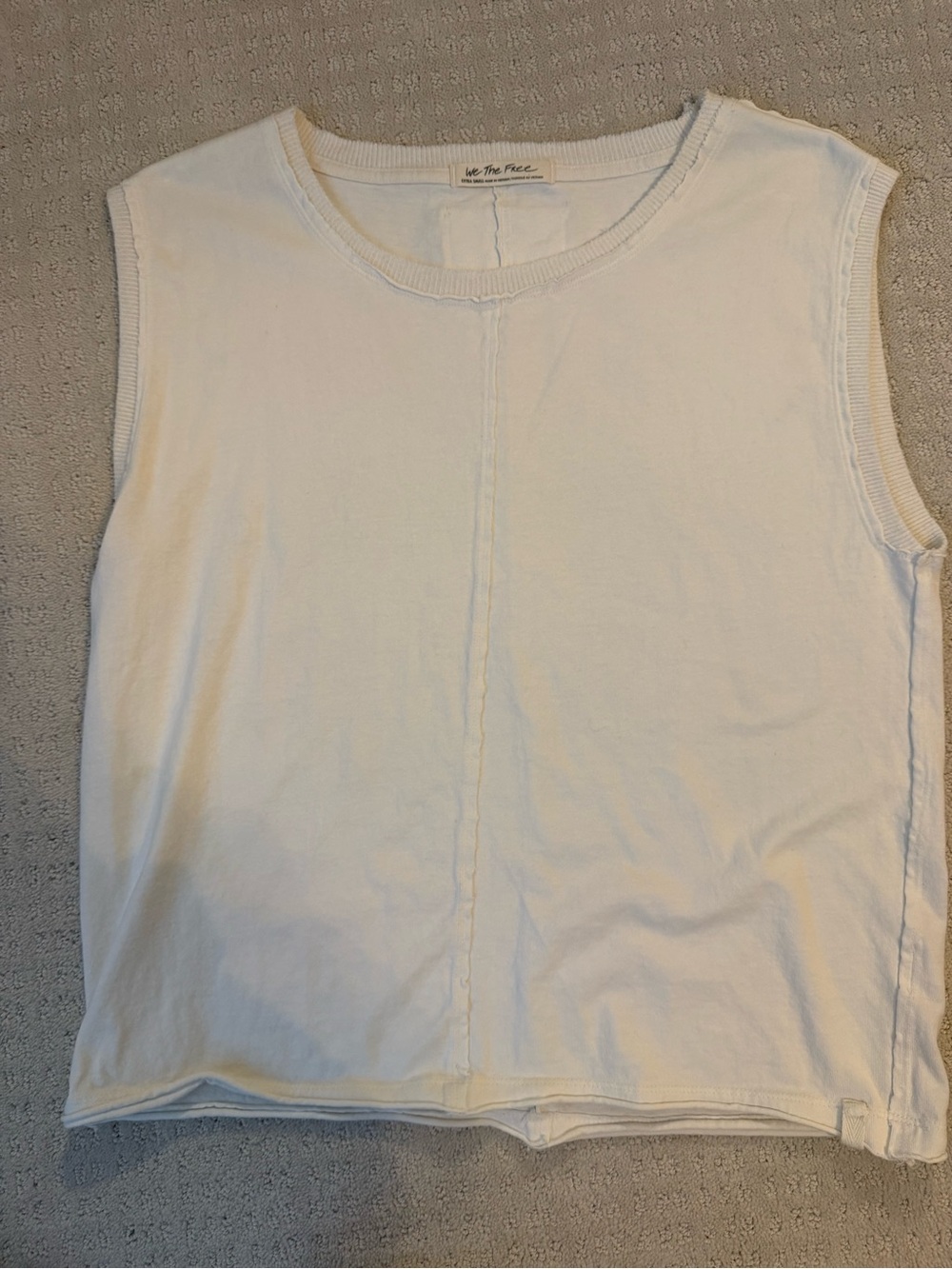 We The Free Boxy Sleeveless Tank in White